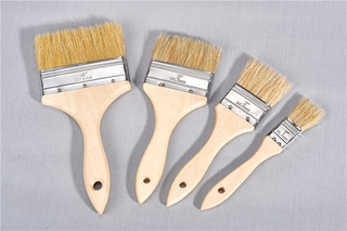 Brineuse de 3 pouces Brun Save Save Peinture Poignée en bois Steel Ferrule Pinceau Pinceau